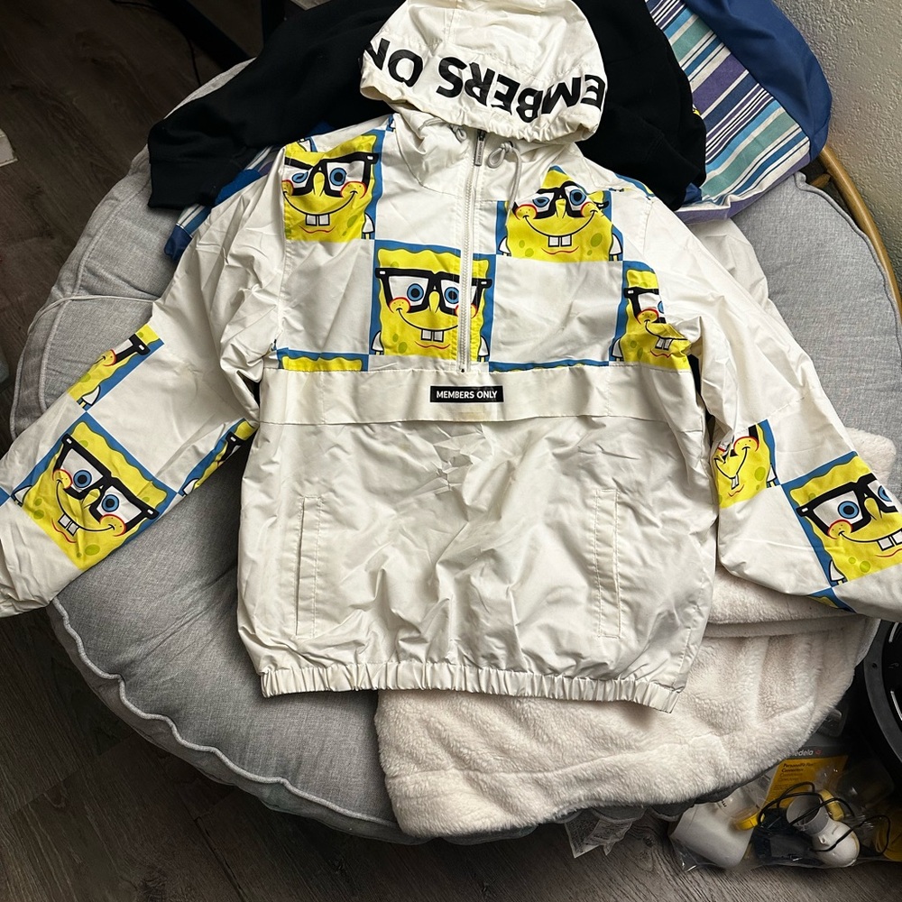 Members Only X Nickelodeon SpongeBob SquarePants Windbreaker Jacket